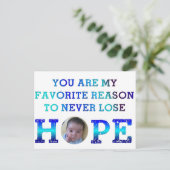 Carte Postale Ne jamais perdre espoir - Jay (Debout devant)