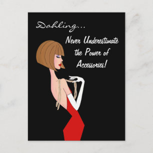 Carte Postale Ne jamais sous-estimer le pouvoir des accessoires