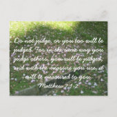 Carte Postale Ne juge pas - Christian Postcard (Devant)