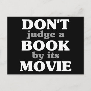 Carte Postale Ne juge pas un livre par son film