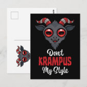Carte Postale Ne Krampuse Pas Mon Style (Devant / Derrière)