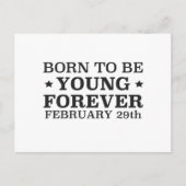 Carte Postale Né le 29 février (Devant)