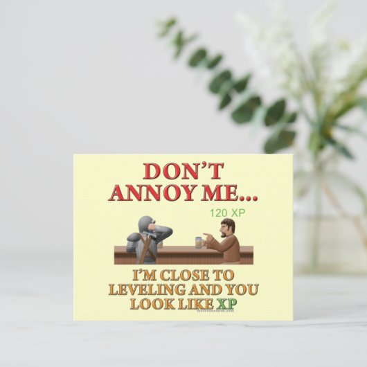 Carte Postale Ne m'agace pas (Debout devant)