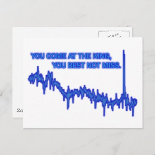 Carte Postale Ne manquez pas (Devant / Derrière)