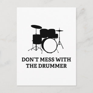 Carte Postale Ne manquez pas avec le batteur