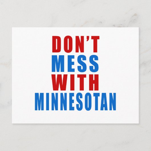 Carte Postale Ne manquez pas avec MINNESOTAN (Devant)