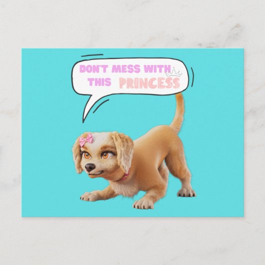 Carte Postale Ne manquez pas cette princesse (Devant)