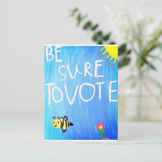 Carte Postale Ne manquez pas de voter (Debout devant)