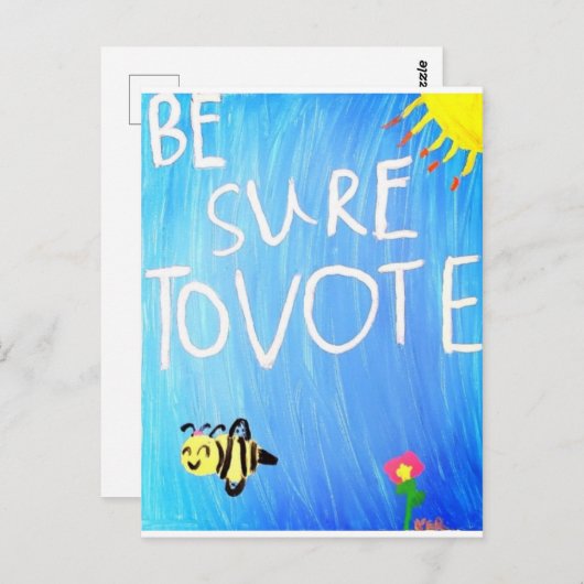 Carte Postale Ne manquez pas de voter (Devant / Derrière)