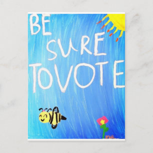 Carte Postale Ne manquez pas de voter