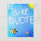Carte Postale Ne manquez pas de voter (Devant)