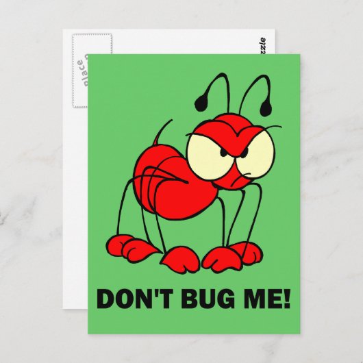 Carte Postale ne me dérange pas (Devant / Derrière)