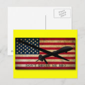 Carte Postale Ne me drone pas Bro (Devant / Derrière)