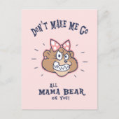 Carte Postale Ne me fais pas (Devant)