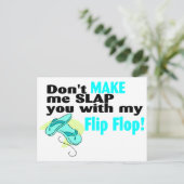 Carte Postale Ne me fais pas te gifler avec mon tonneau (Debout devant)