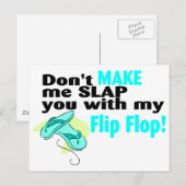 Carte Postale Ne me fais pas te gifler avec mon tonneau (Devant / Derrière)