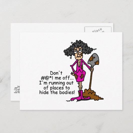 Carte Postale Ne me manque pas (Devant / Derrière)