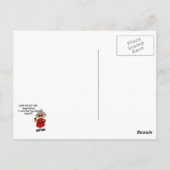 Carte Postale Ne Me Menez Pas Dans Un Humour De Tentation (Dos)