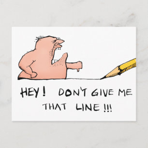 Carte Postale Ne me raconte pas d'histoires Dessin animé drôle