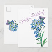 Carte postale Ne m'oublie pas (Devant / Derrière)