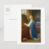 Carte Postale 'Ne m'oublie pas' (huile sur toile) (Devant / Derrière)