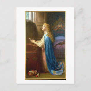 Carte Postale 'Ne m'oublie pas' (huile sur toile)