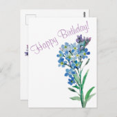 Carte postale Ne m'oubliez pas (Devant / Derrière)