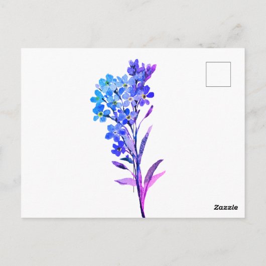 Carte postale Ne m'oubliez pas (Dos)