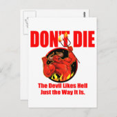 Carte Postale Ne mourez pas... (Devant / Derrière)