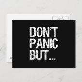 Carte Postale Ne paniquez pas (Devant / Derrière)