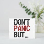 Carte Postale Ne paniquez pas (Debout devant)