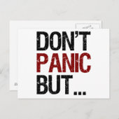 Carte Postale Ne paniquez pas (Devant / Derrière)