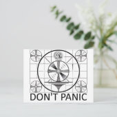 Carte Postale Ne paniquez pas (test de tête d'indien) (Debout devant)