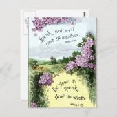 Carte Postale Ne parlez point mal les uns des autres (Devant / Derrière)