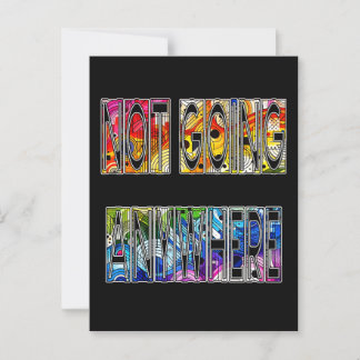 Carte Postale Ne partez nulle part - Fierté LGBTQIA+