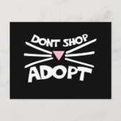 Carte Postale Ne pas acheter adopter (Devant)