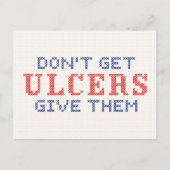 Carte Postale Ne pas avoir d'Ulcères (Devant)