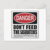 Carte Postale Ne pas avoir les sasquatches (Devant)