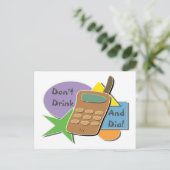 Carte Postale Ne pas boire et composer (Debout devant)