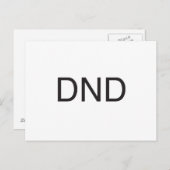 Carte Postale ne pas déranger.ai (Devant / Derrière)