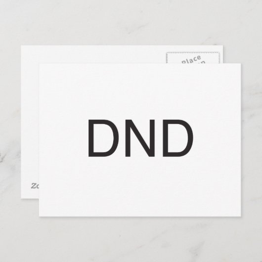 Carte Postale ne pas déranger.ai (Devant / Derrière)