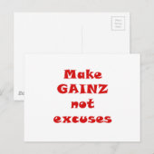 Carte Postale Ne pas expliquer Gainz (Devant / Derrière)