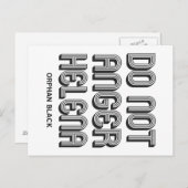 Carte Postale Ne pas irriter Helena (Devant / Derrière)