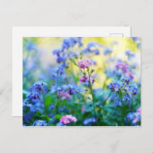 Carte Postale Ne pas oublier les fleurs (Devant / Derrière)