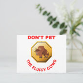 Carte Postale Ne pas peler les vaches moelleuses (Debout devant)