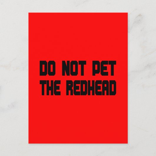 Carte Postale Ne Pas Péter La Tête De Redondance (Devant)