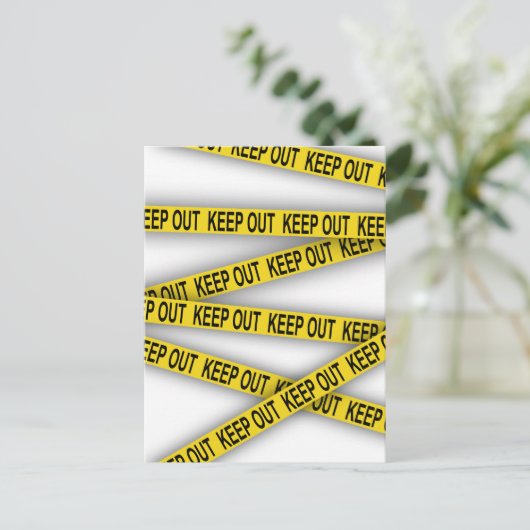 Carte Postale Ne pas rester à l'écart ne pas traverser la bande (Debout devant)