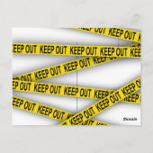 Carte Postale Ne pas rester à l'écart ne pas traverser la bande (Dos)