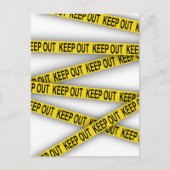 Carte Postale Ne pas rester à l'écart ne pas traverser la bande (Devant)