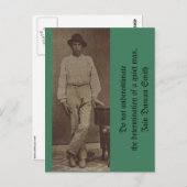 Carte Postale Ne pas sous-estimer la détermination (Devant / Derrière)